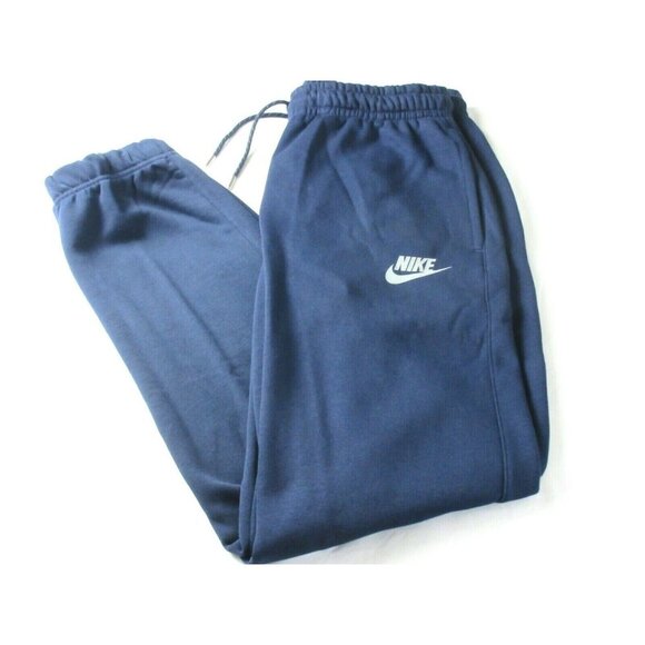 Nike Sportswear Men's Tapered Leg Fleece Lined Jogger pants Midnight Navy Blue - Picture 1 of 4